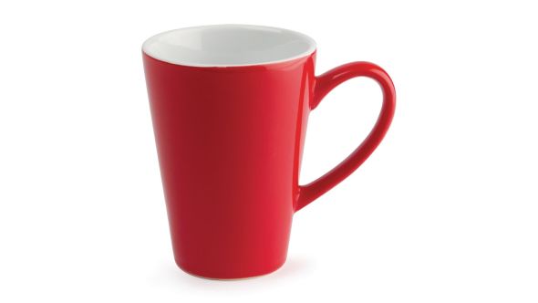 Olympia Cafe Latte Cups Red 340ml (12 Pack) GL486