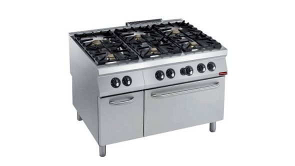 Diamond G22/6BFA12-N 6 Stove Freestanding Gas Range Cooker on Gas Oven & Neutral Cupboard