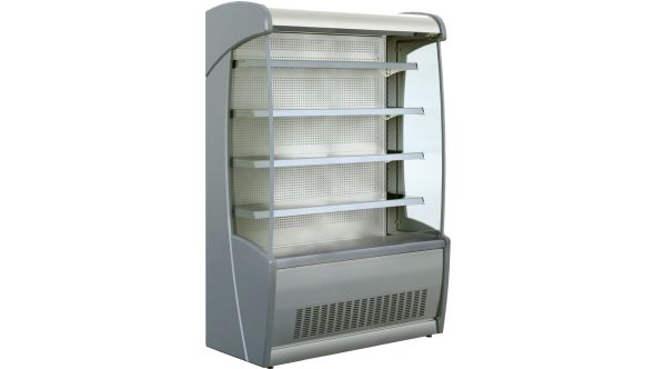 Mafirol PESSOA620 SS 1330 FV LC Stainless Steel Tiered Display 1330mm Wide