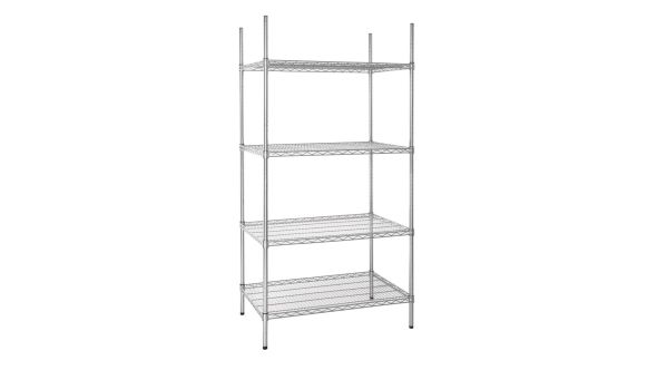 Vogue 4 Tier Wire Shelving Kit 915x610mm