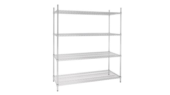 Vogue 4 Tier Wire Shelving Kit 1525x610mm
