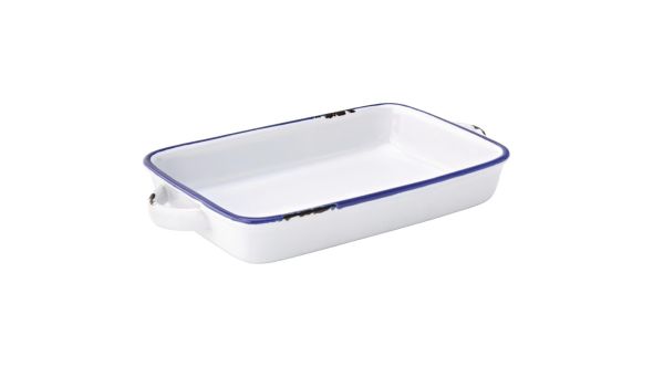 Utopia Avebury Blue Large Rectangular Dishes 220mm (12 Pack) CT6007-000000-B01012
