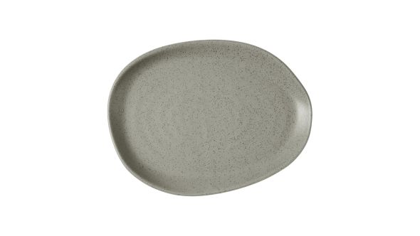 Churchill Stonecast Natural Organic Platters Peppercorn Grey 260x200mm (6 Pack) SPGSPLA31