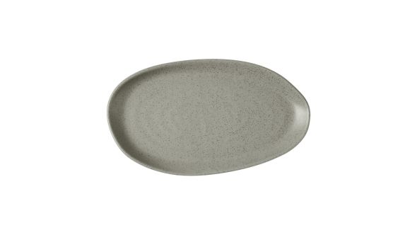 Churchill Stonecast Natural Organic Platters Peppercorn Grey 260x150mm (6 Pack) SPGSPLA21