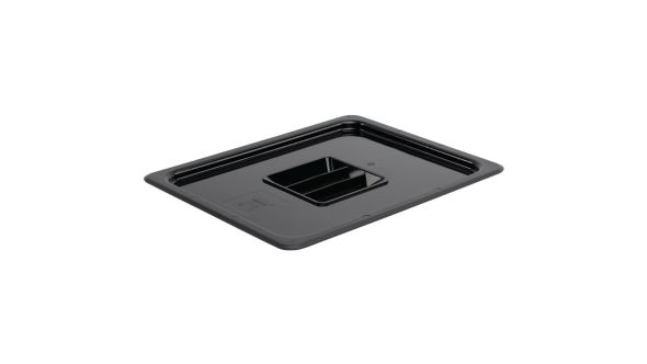 Vogue Polycarbonate 1/2 Gastronorm Lid Black
