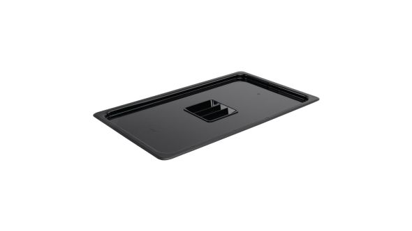 Vogue Polycarbonate 1/1 Gastronorm Lid Black