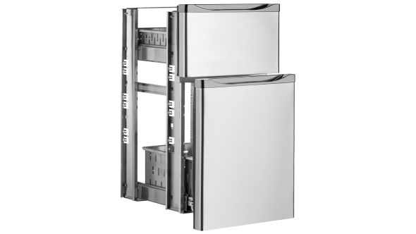 Diamond T2/3-X Drawers kit, stainless steel, (1/3+2/3) x TAV...