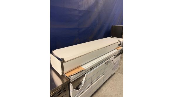 Blizzard 172556081 GRADED-02278 TOP2000-14EN 2m Hinged 1/4 Gastronorm Prep Top