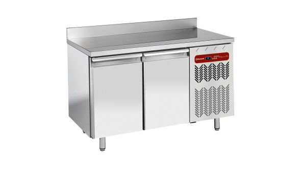 Diamond TP2N/HA-R2 2 Door Refrigerated Counter with Splashback, 345 Litres