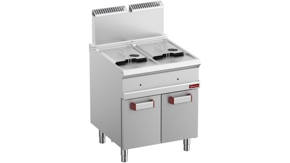 Diamond G7/F28A7-N Double Basket Freestanding Gas Fryer on Closed Cupboard