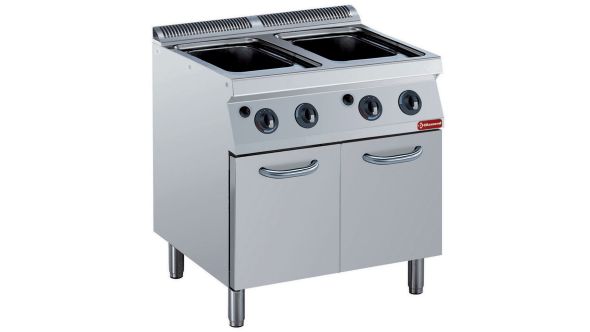 Diamond G17/CPA8-N Freestanding Gas Pasta Cooker on 2 Neutral Closed Cupboards without Baskets