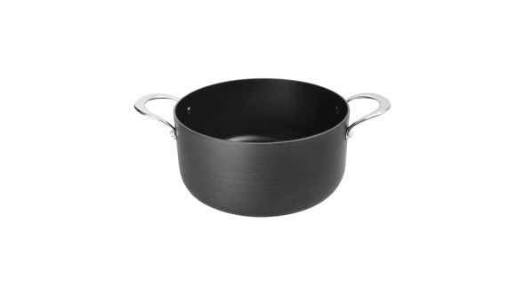Vogue Anodised Aluminium Non-Stick Casserole Pan 24cm