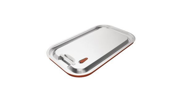 Vogue Stainless Steel and Silicone Sealable 1/1 Gastronorm Lid