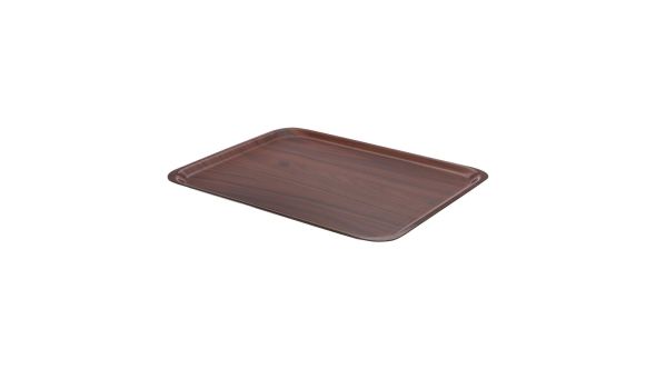 Cambro Mykonos Laminate Rectangular Trays Walnut 360x460mm (24 Pack) MY3646E76