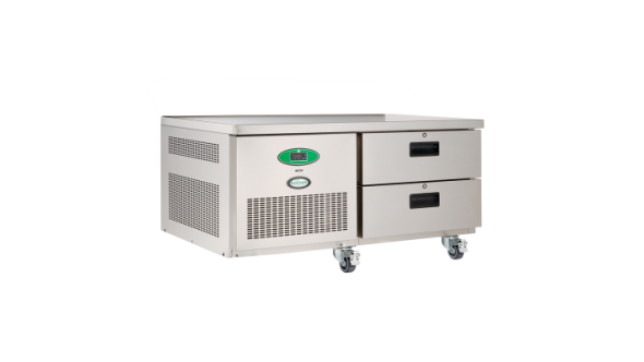 Foster LL2/1HDRW/14-115 2 Drawer Low Level Reduced Width Stainless Steel Refrigerated Counter, 140 Litres