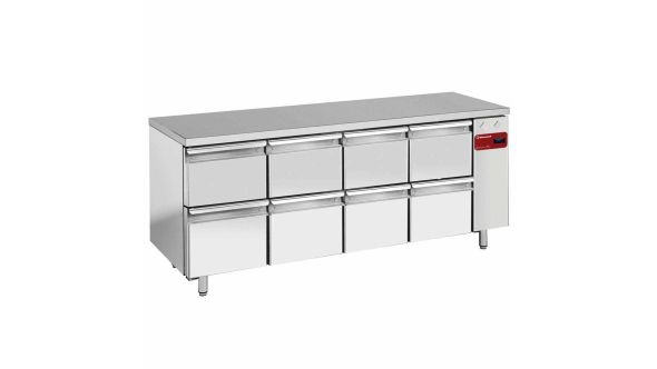 Diamond TS4N/H_4XK1/2-H 8 Drawer Stainless Steel Refrigerated Counter