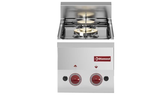 Diamond G60/2F3T-N 2 Stove Countertop Gas Range Cooker
