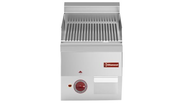 Diamond E60/PR3T-N Ribbed Electric Chrome Cooking Plate, 3kW