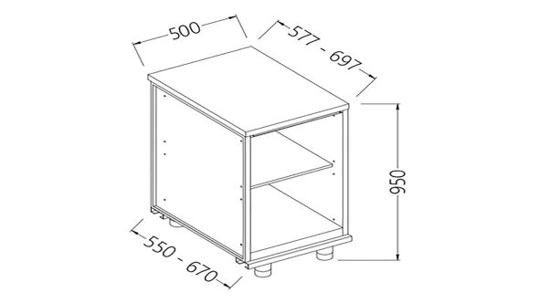 Diamond NN05X Neutral Rear Cabinet