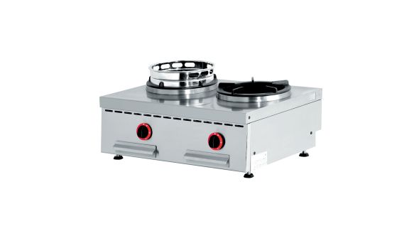 Diamond WGX2-8/T Gas Fire Wok For Table, 2 Fires (2X 13 Kw)