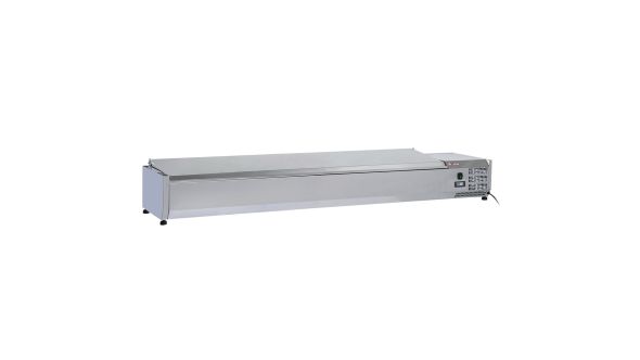 Diverso WR-SY20-C6 Topping shelf 9x GN1/3-150 mm, with stainless steel lid