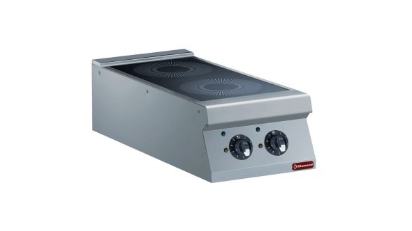 Diamond E22/2ID4T-N Vitroceramic Electric 2 Induction Hob Cooker, 10kW