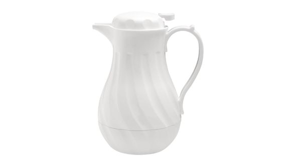 Olympia Insulated Swirl Jug White 2Ltr VSW-64W