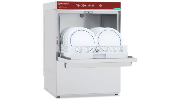 Diamond DFE8/6 500mm Basket Frontloading Dishwasher, 18 Plates