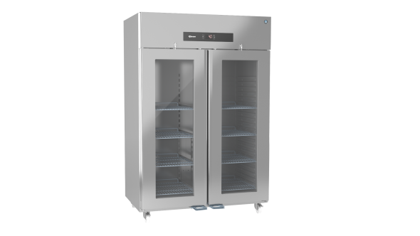 Hoshizaki Premier KG 140 C U Glass Double Door Stainless Steel Upright Display Refrigerator, 1400 Litres