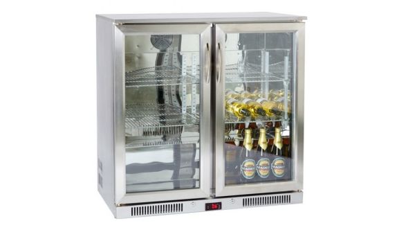 Prodis NT2ST-LE Stainless Steel Double Door Bottle Cooler 180 Litres