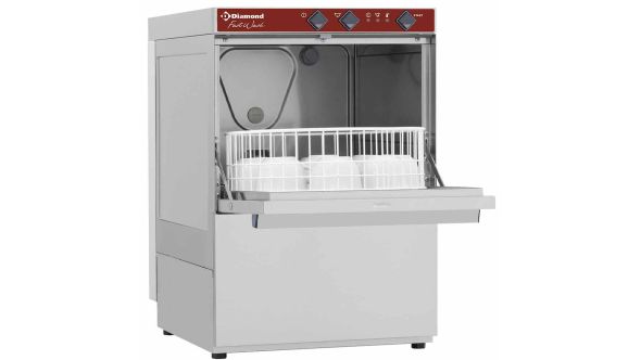 Diamond DC202/6 350mm Basket Frontloading Glasswasher, 14 Pint Capacity