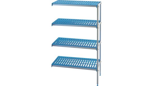 Diamond RAA/094-4/EF Corner Rack In Anodised Aluminium 4 Levels "Modular Rack
