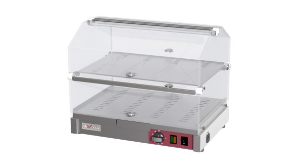 Diverso WR-EVC2-65 Countertop heated display case, 2 levels L500mm