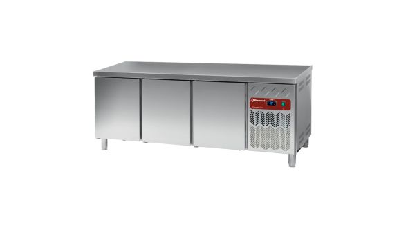 Diamond DP202/PC-R2 3 Door Refrigerated Preparation Counter, 550 Litres