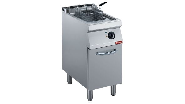 Diamond E17/F14A4-N Single Basket Freestanding Electric Fryer on Neutral Closed Cupboard, 8.7kW