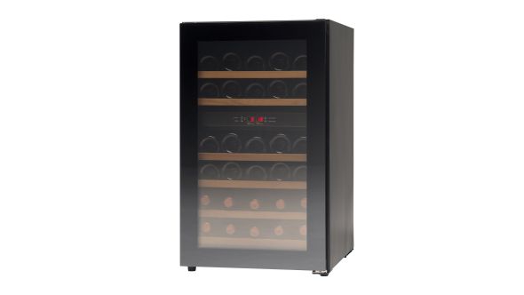 Vestfrost WFG 32 Glass Single Door Dual-Zone Compact Wine Cabinet, 38 x 750ml Bottles