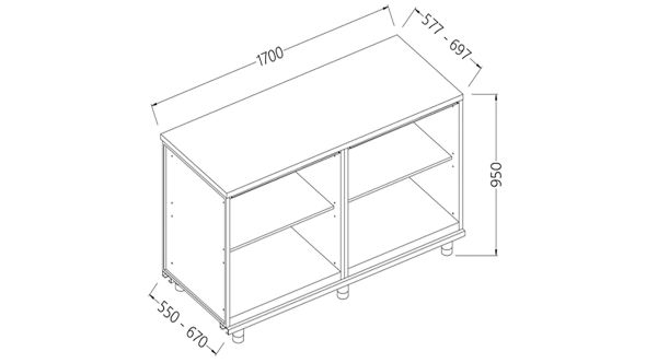 Diamond NN17X Neutral Rear Cabinet