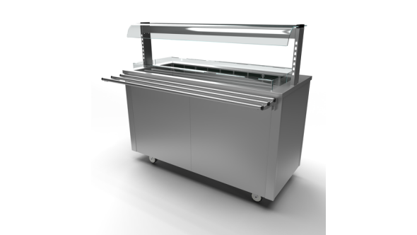 Moffat Versicarte Pro VC4RWLGTR Refrigerated Well with Open Front Gantry & Tray Rail Package