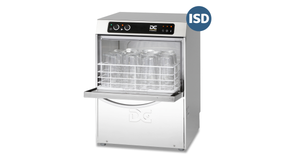 DC SG35ISD Standard Range 350mm Basket Frontloading Commercial Glasswasher with Integral Water Softener and Drain Pump, 14 Pint Capacity