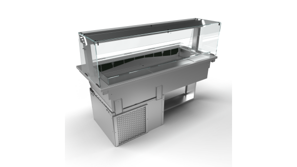 Moffat D4RWSL Drop-In, Refrigerated Well Model with Square Glass Open Front Gantry