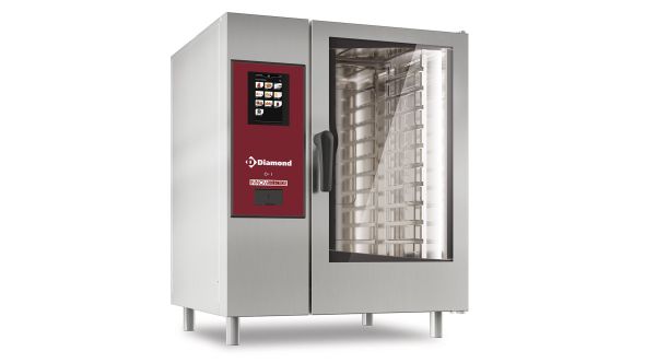 Diamond SBGT/XC-10 Gas Boiler Steam Convection Oven, 1.1kW