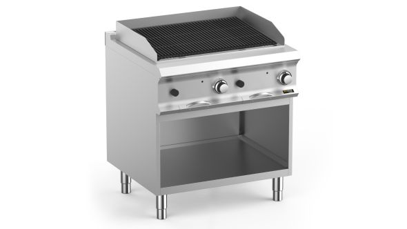 Hobart Ecomax HEPLG78A Lava Rock Chargrill, 15kW