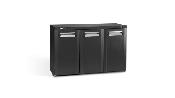 Gamko Maxiglass MG3/315 Maxiglass Hinged Solid Triple Door Undercounter Bottle Cooler, 315 Litres