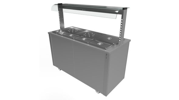 Moffat VC4CS Versicarte Pro Carvery Station with Curved Glass Gantry