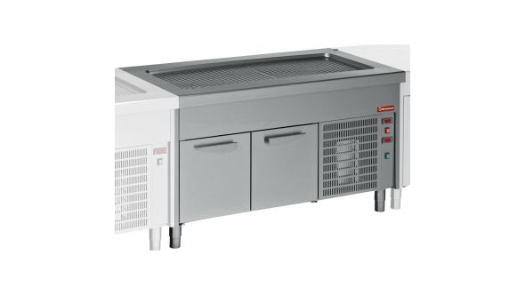 Diamond S80/RPR15-R2 Refrigerated Top Unit on 2 Door Refrigerated Cupboard, 4 x GN 1/1