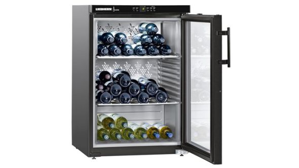 Liebherr WKB 1812 Black Undercounter Wine Cooler, 135 Litres