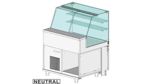 Diamond PA10X Display Counter Neutral X Bakery En & Gn, High Glass