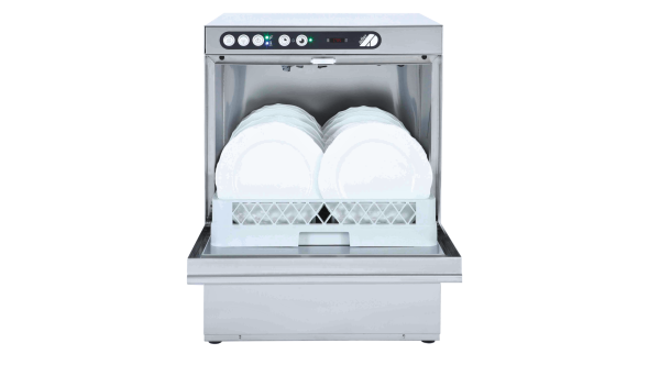 Adler AD50BT-DP 500mm Basket Dishwasher with Breaktank, Drain Pump & Chemical Pump, 18 Plates (13 Amp Plug)