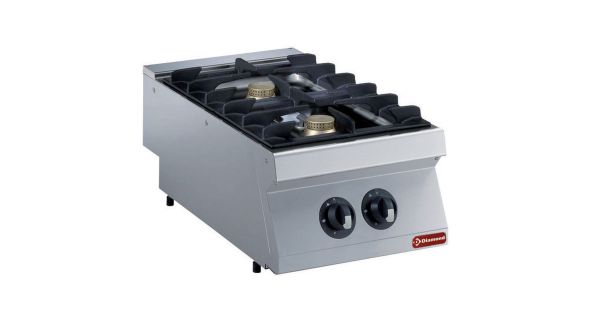 Diamond G17/2F4T-N 2 Burner Countertop Gas Range Cooker