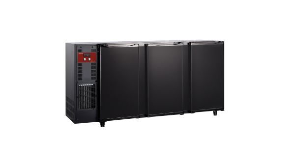 Diamond TAVT/3-R2 Hinged Solid Triple Door Black Bottle Cooler, 579 Litres